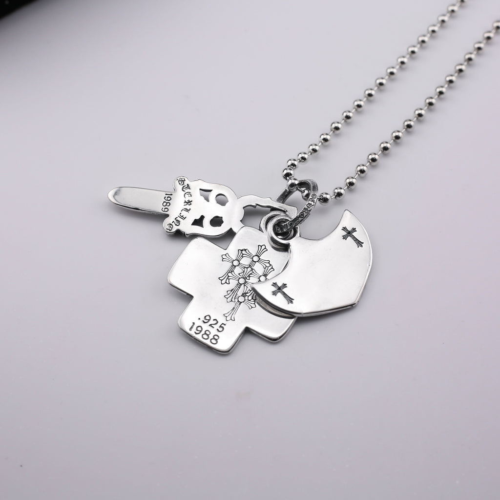 Clown 3-in-1 Three Element Pendant Necklace
