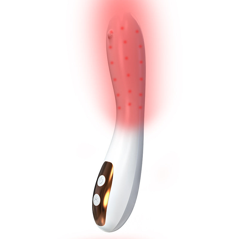 Female Private Care Vibrator with Infrared Therapy, Heated Climax Stick, Red Light Wellness Device