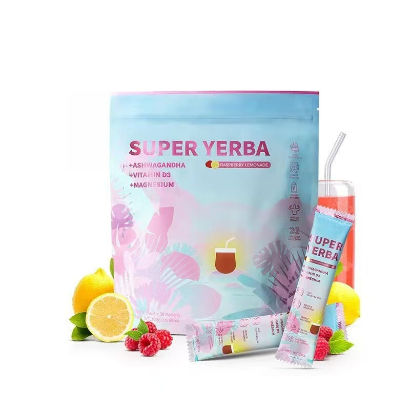 SUPERYERBA Probiotic Instant Yerba Mate Electrolyte Powder